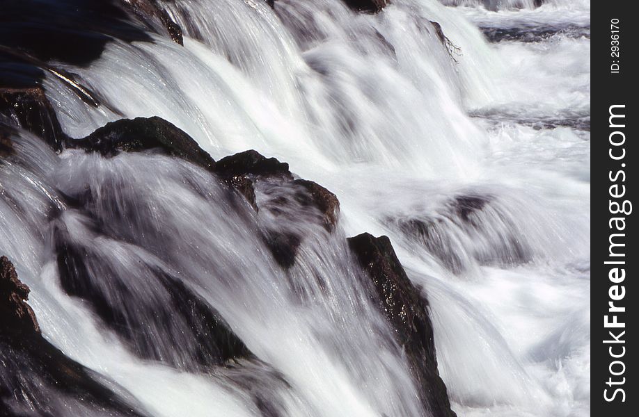 Rhine waterfalls and some rocks in the river. Rhine waterfalls and some rocks in the river