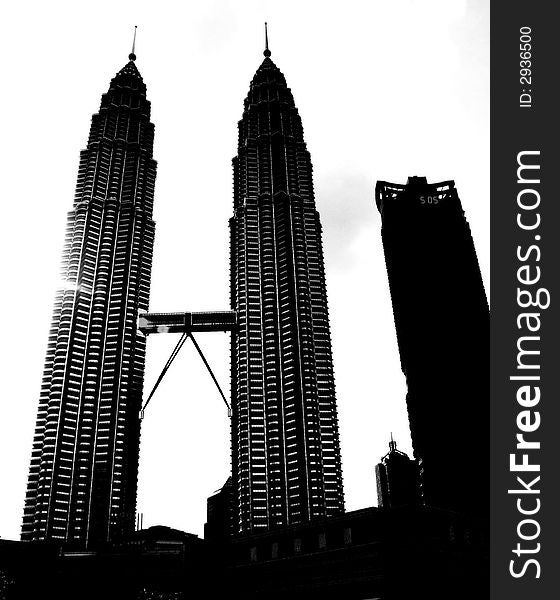 Petronas Twin towers in Kuala Lumpur,Malaysia.