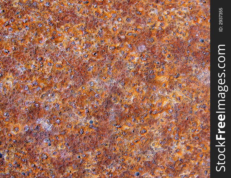 Old rusty iron surface close-up. Old rusty iron surface close-up