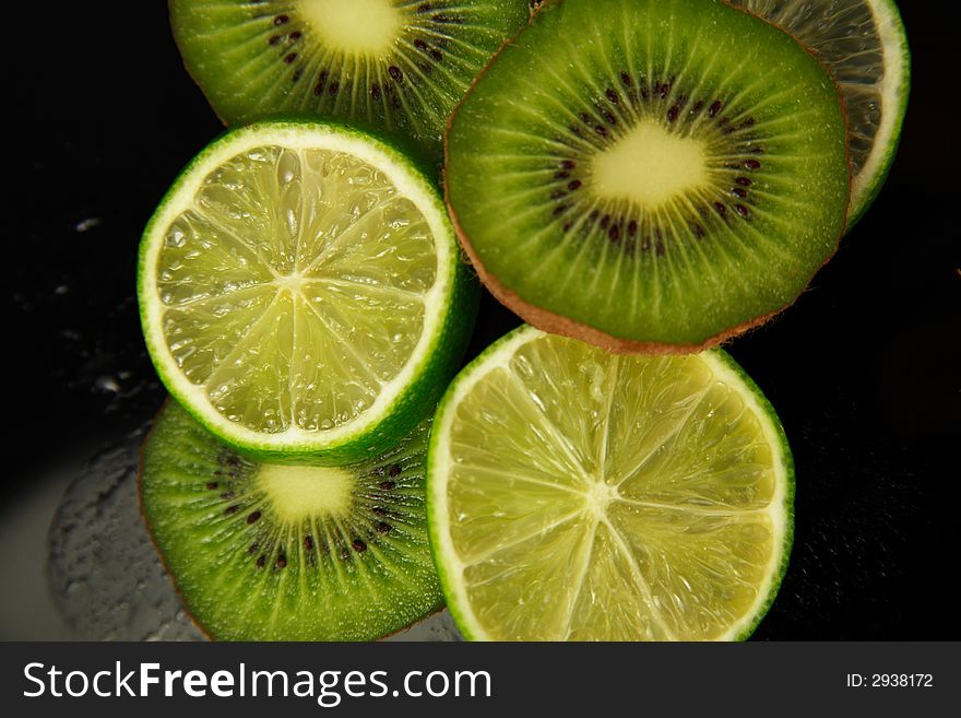 A variety of fresh fruit sliced and ready to be eaten