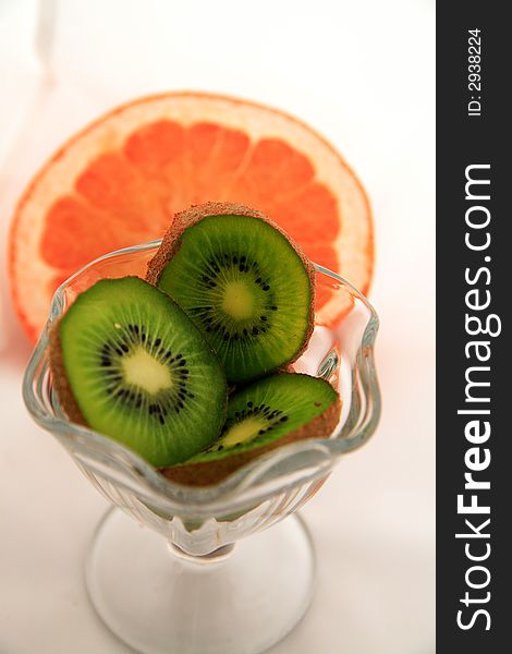 A variety of fresh fruit sliced and ready to be eaten