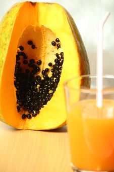Tropical Organic Papaya & Juice Stock Images Tropical Organic Papaya & Juice Stock Images