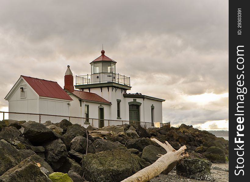 West Point Lighthouse from the beach on northside