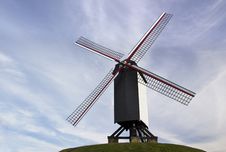 The Famous Old Windmills From Brugge &x28;Bruges&x29; In Flanders Belgium Royalty Free Stock Images The Famous Old Windmills From Brugge &x28;Bruges&x29; In Flanders Belgium Royalty Free Stock Images