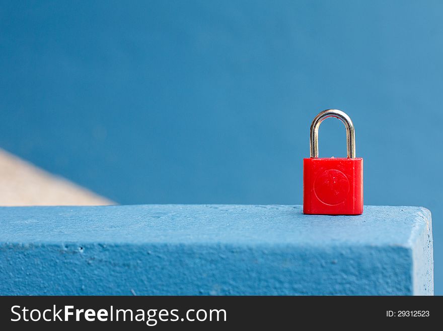 Red Keypad Lock