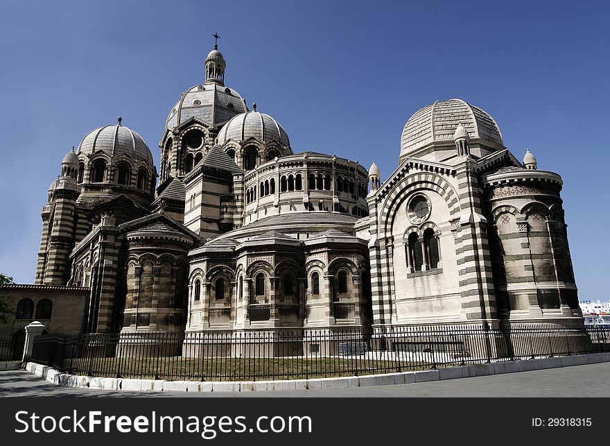 Basilica La Major photographed in Marseilles, France. Basilica La Major photographed in Marseilles, France.