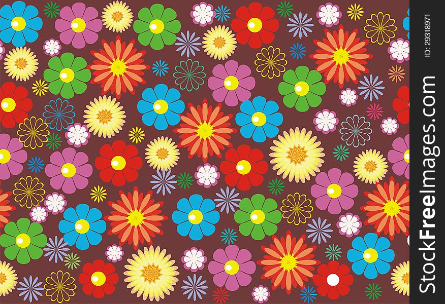 Flower Seamless Background Design