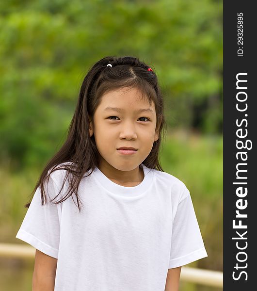 Portrait of Asian young girl