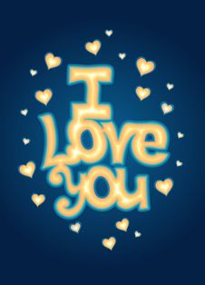 I Love You Lettering Royalty Free Stock Image I Love You Lettering Royalty Free Stock Image