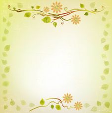 Grunge Floral Background Royalty Free Stock Photography