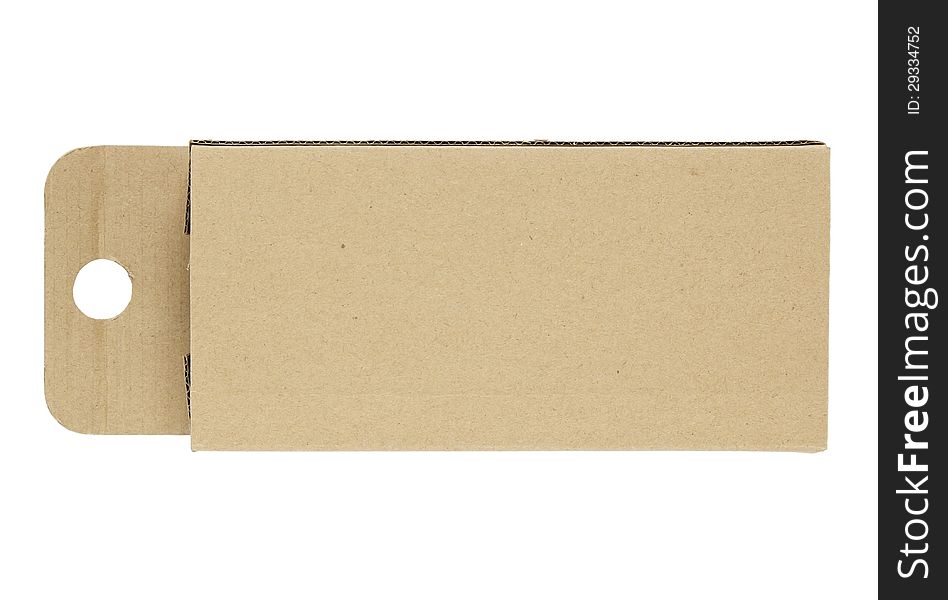 Open cardboard box isolated on a white background with clipping path