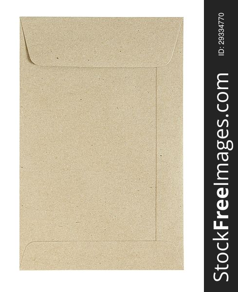 Brown envelope isolated