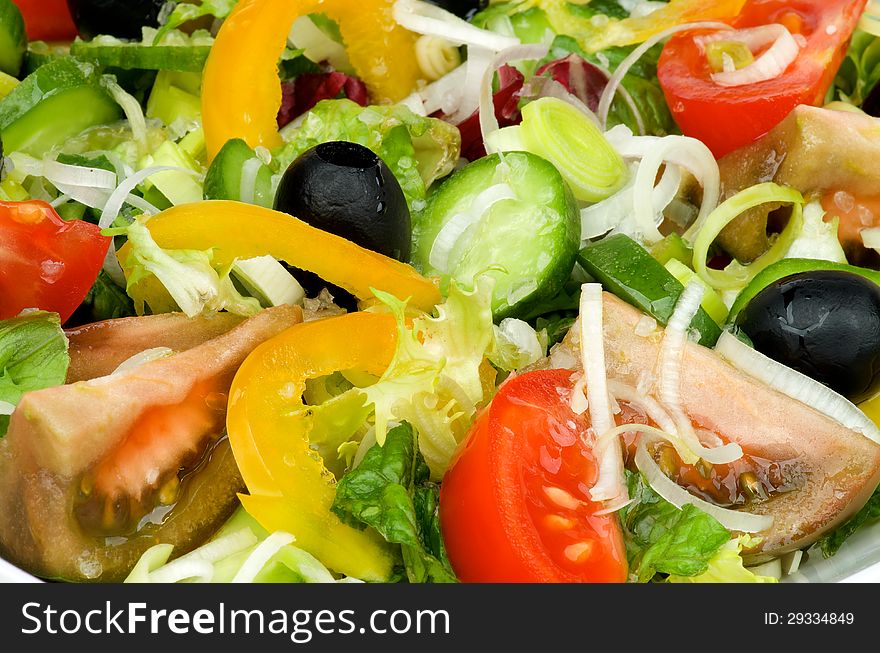 Background of Vegetable Salad