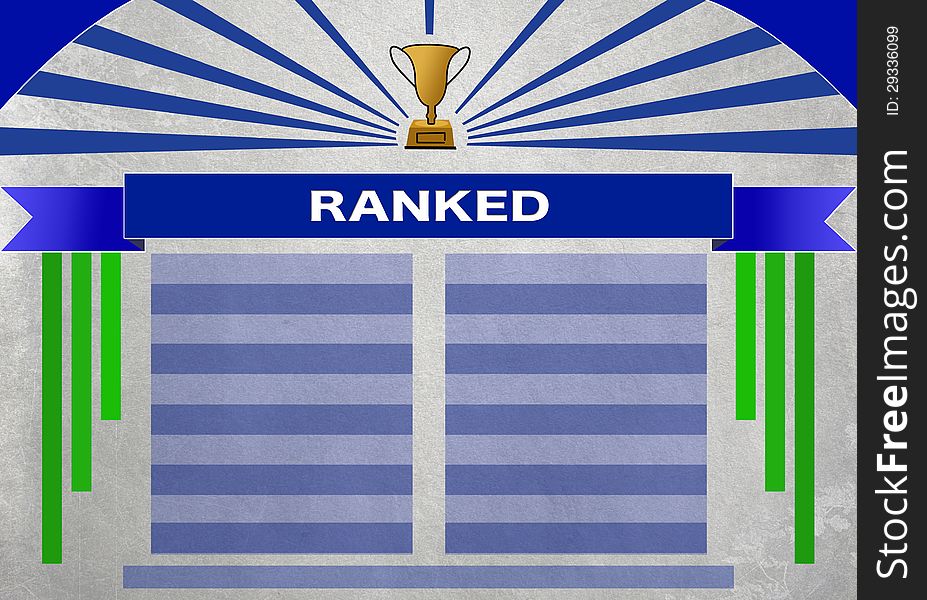 Model to draft ranking ready for use. Ideal for business infographics or presentations. This is blue version. Model to draft ranking ready for use. Ideal for business infographics or presentations. This is blue version.