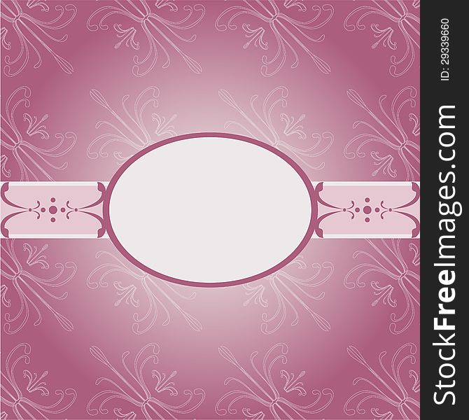 Pink invitation background card,. Pink invitation background card,