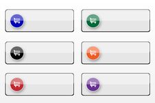Shopping Cart Buttons Royalty Free Stock Photography Shopping Cart Buttons Royalty Free Stock Photography