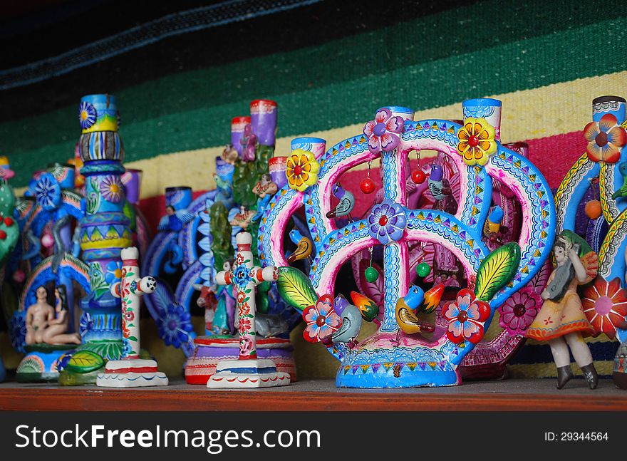 Mexican tree of life and other crafts. Mexican tree of life and other crafts