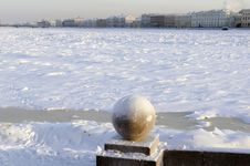 Frozen Neva Royalty Free Stock Photography Frozen Neva Royalty Free Stock Photography
