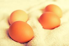 Eggs Brown Chicken. Healthy Food Stock Photo