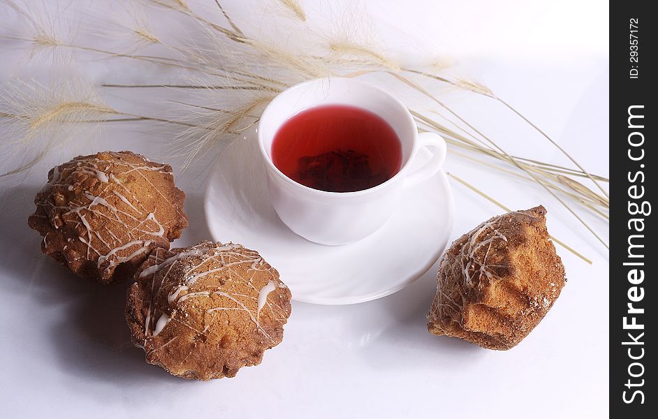 Confectionery on a white background. Confectionery on a white background