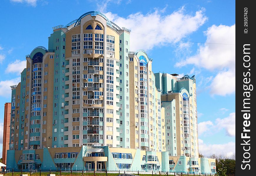 The new multi-storey building for the city residents. The new multi-storey building for the city residents