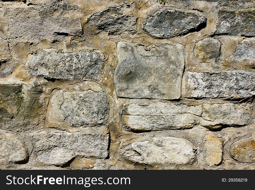 Grey stone wall texture background