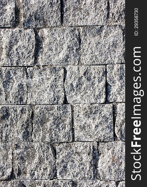 Grey stone wall texture background