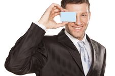 Businessman And Credit Card Royalty Free Stock Images