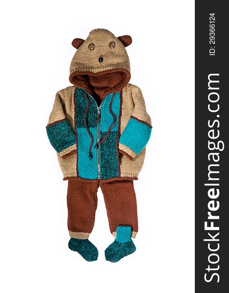 Funny knitted suit for childrens