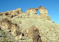 Liberty Bell Arch Near The Colorado River On The Arizona Side. Stock Image
