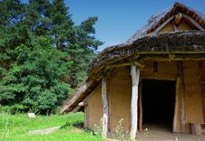A Hut Made Of Straw Stock Photo A Hut Made Of Straw Stock Photo