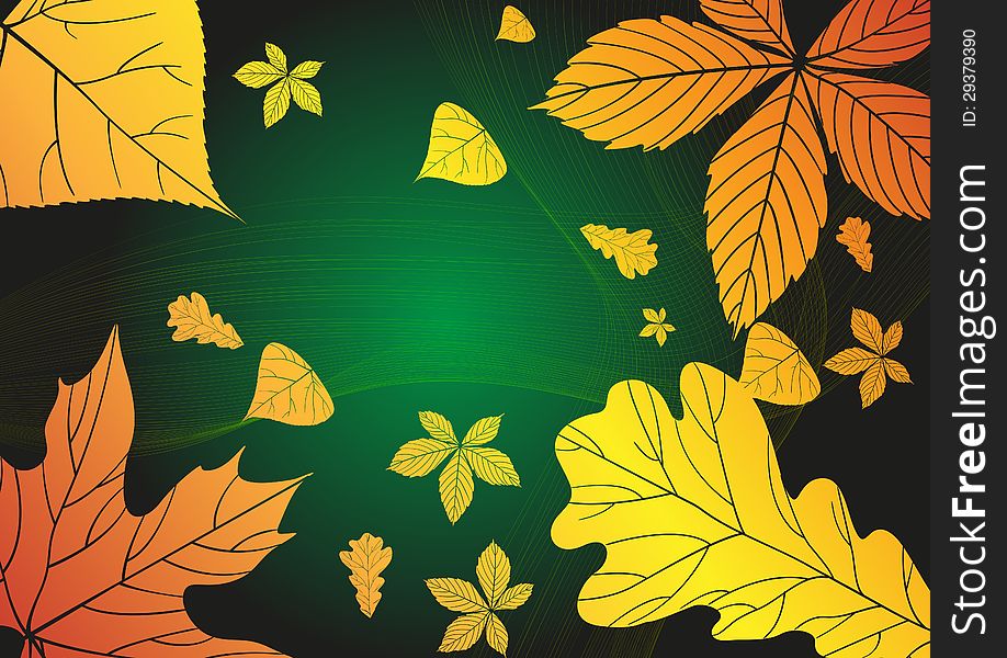 Abstract autumn background. Vector illustration. Eps 10.