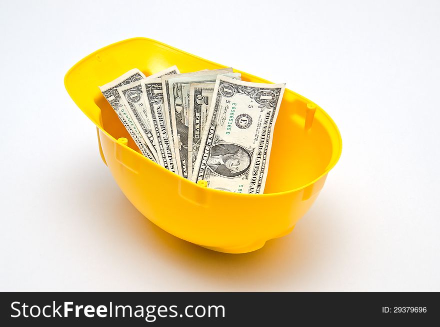 Dollars in the yellow helmet. Business objects. Dollars in the yellow helmet. Business objects.