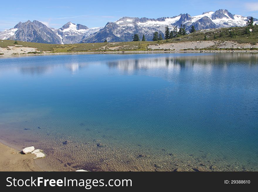 View of Elfin Lakes in British Columbia