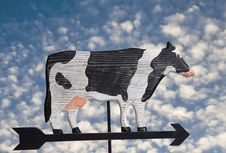 Cow Weather Vane Royalty Free Stock Images