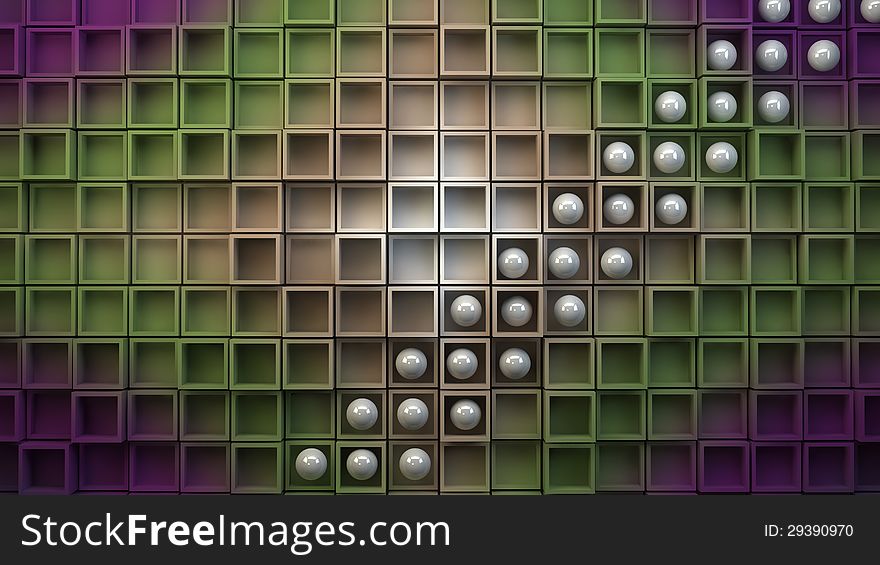 3d design. Abstract cubes wallpaper and colors. 3d design. Abstract cubes wallpaper and colors