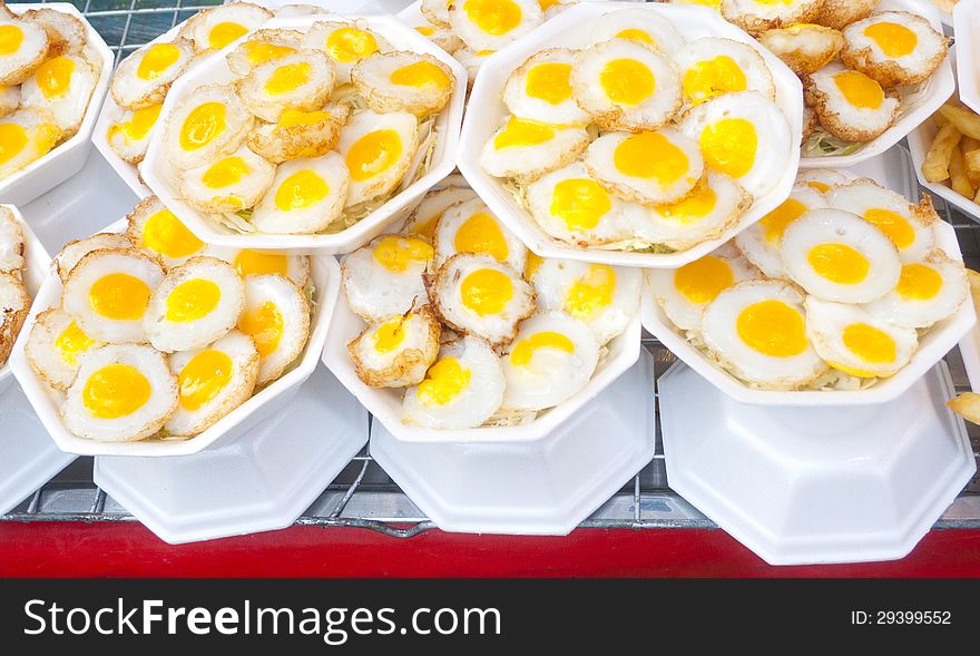 Fried Quails Egg.