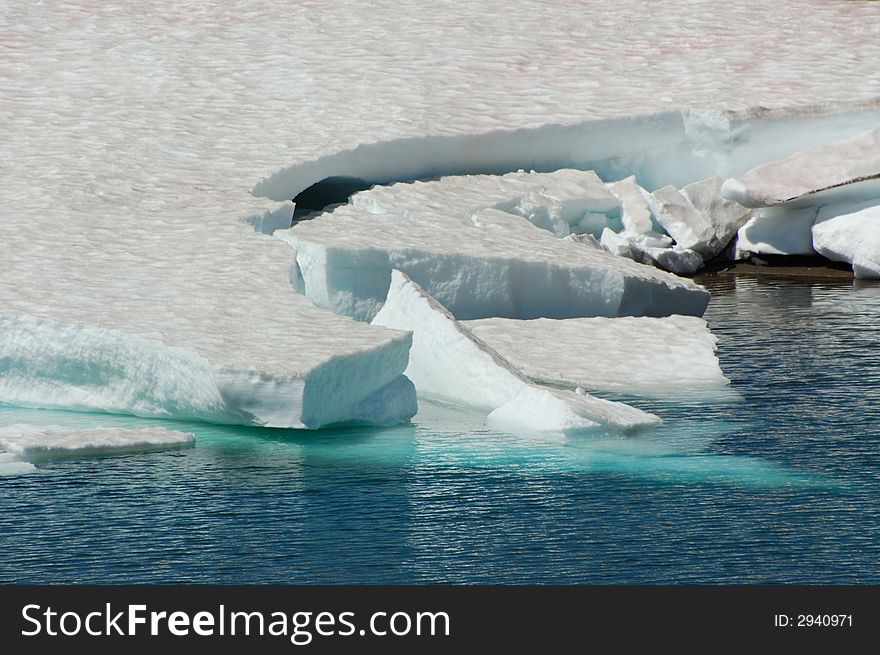 Broken iceberg at the Frozen Lake