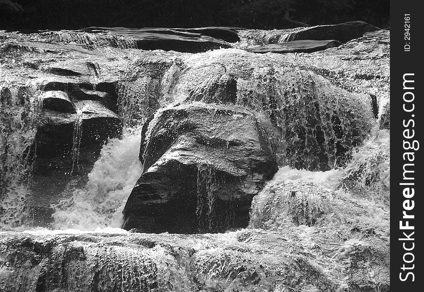 A picture of  the main falls at Dicks Creek in Dahlonega, GA. A picture of  the main falls at Dicks Creek in Dahlonega, GA