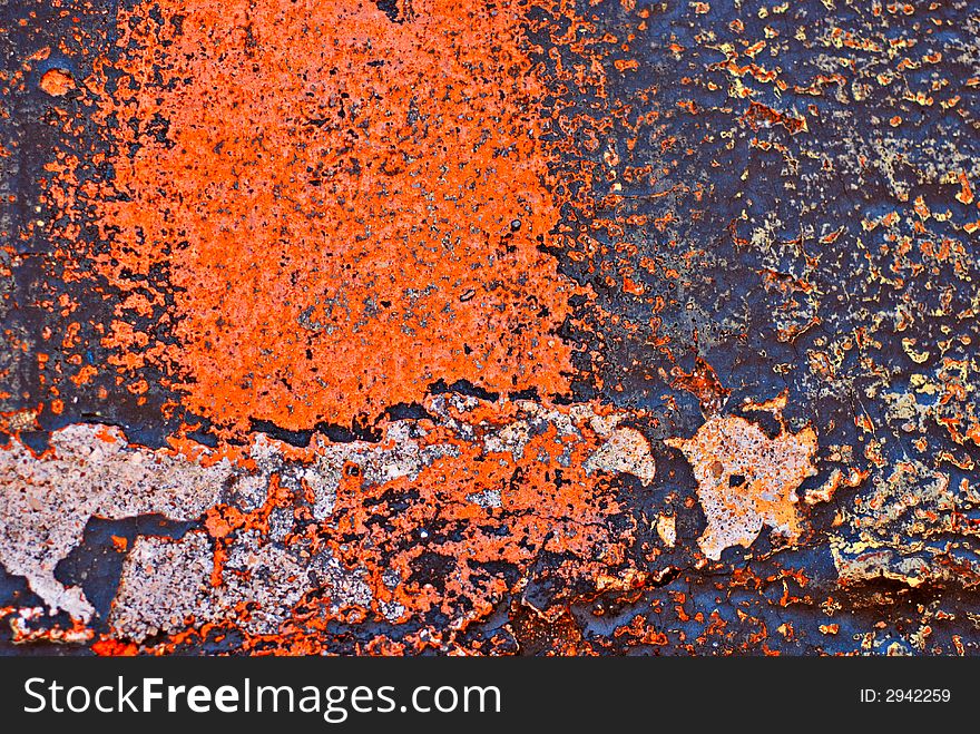 Grunge Painted Brick Wall