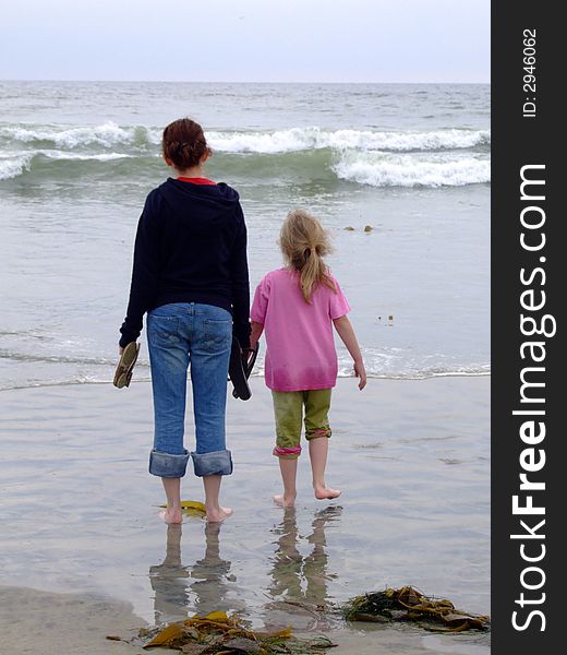 Sisters enjoying a day at the beach in San Diego