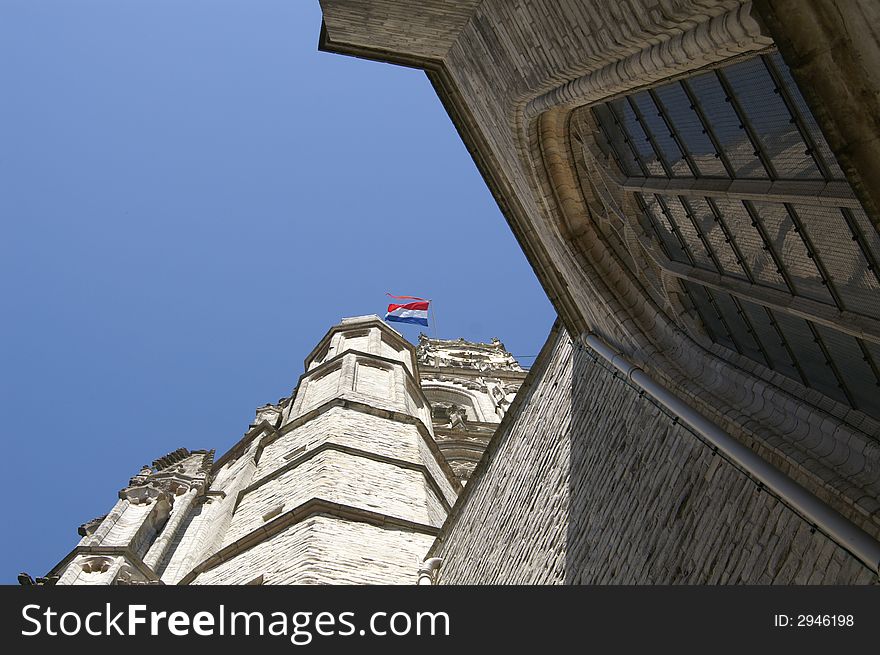 Grote Kerk in Breda Seen from