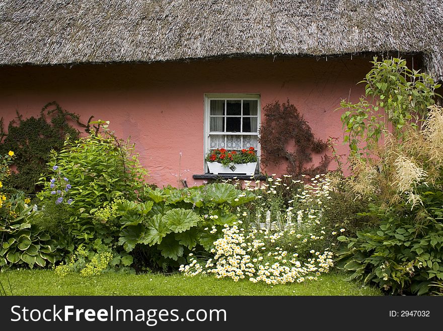 Old cottages of Ireland with garden. Old cottages of Ireland with garden