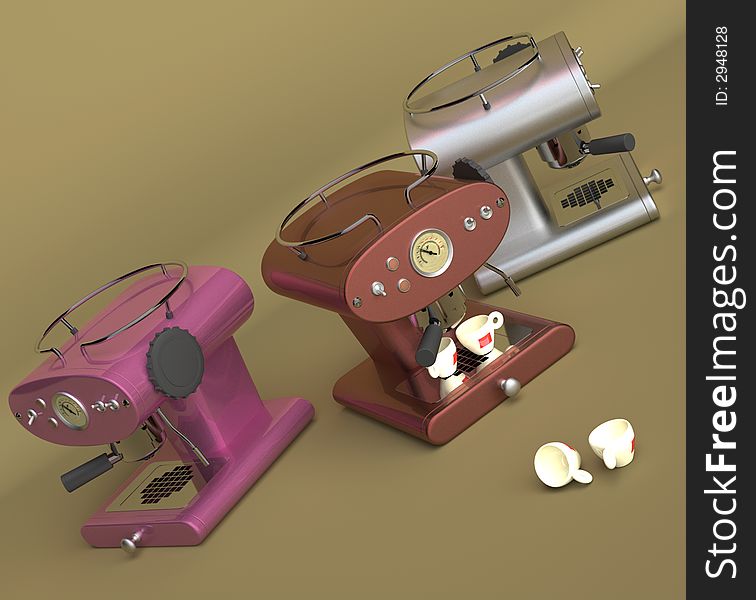 Three Espresso Machines