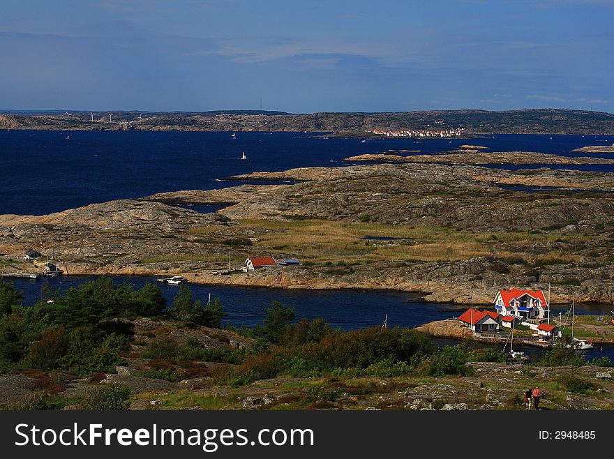 View from Marstrand castle, Sweden