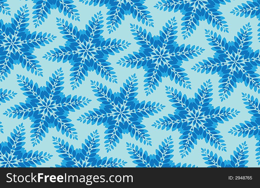 Chilly snowflake background