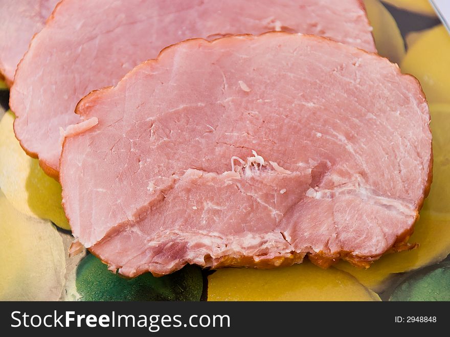 Fresh Slices Of Marinated Ham
