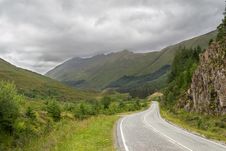 Highland Mountain In Scotland Royalty Free Stock Photography