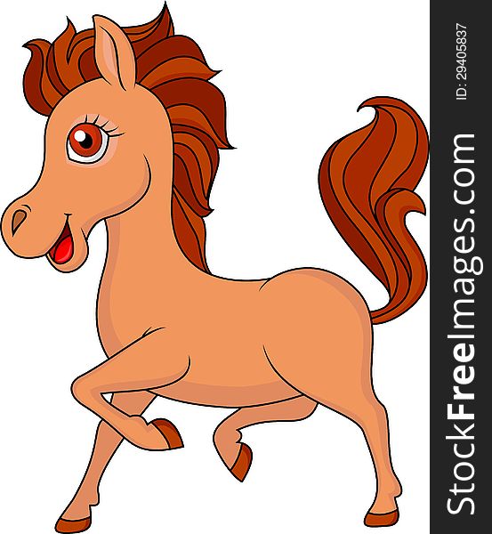 Cute Horse Cartoon