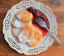Pancakes With Strawberry Jam Stock Photography Pancakes With Strawberry Jam Stock Photography